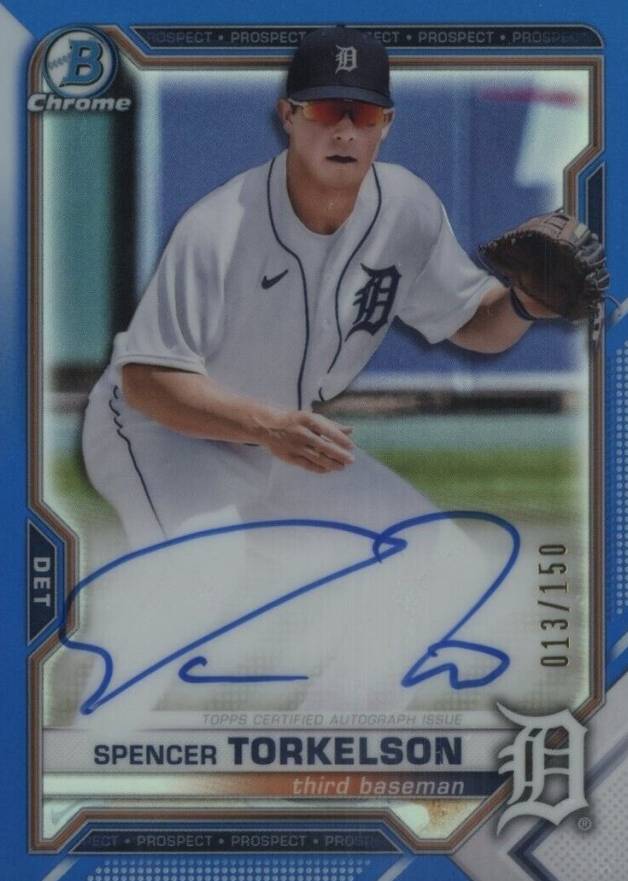 2021 Bowman Chrome Prospect Autographs Spencer Torkelson #CPAST Baseball Card