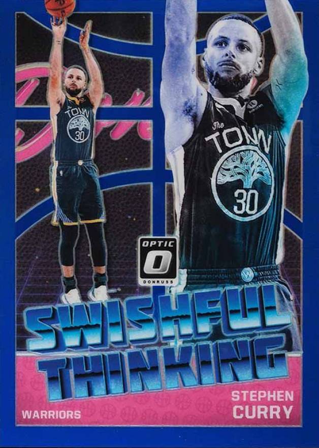 2018 Panini Donruss Optic Swishful Thinking Stephen Curry #9 Basketball Card