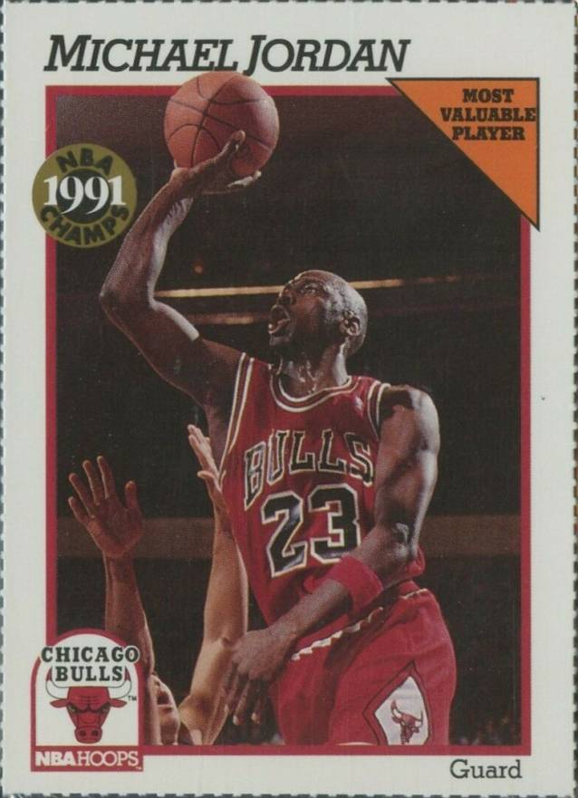 1991 Hoops Team Night Sheets Michael Jordan # Basketball Card