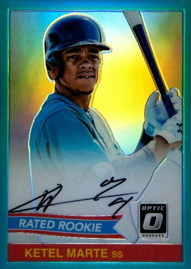 2016 Panini Donruss Optic Rated Rookie 1984 Signatures Ketel Marte #84KM Baseball Card