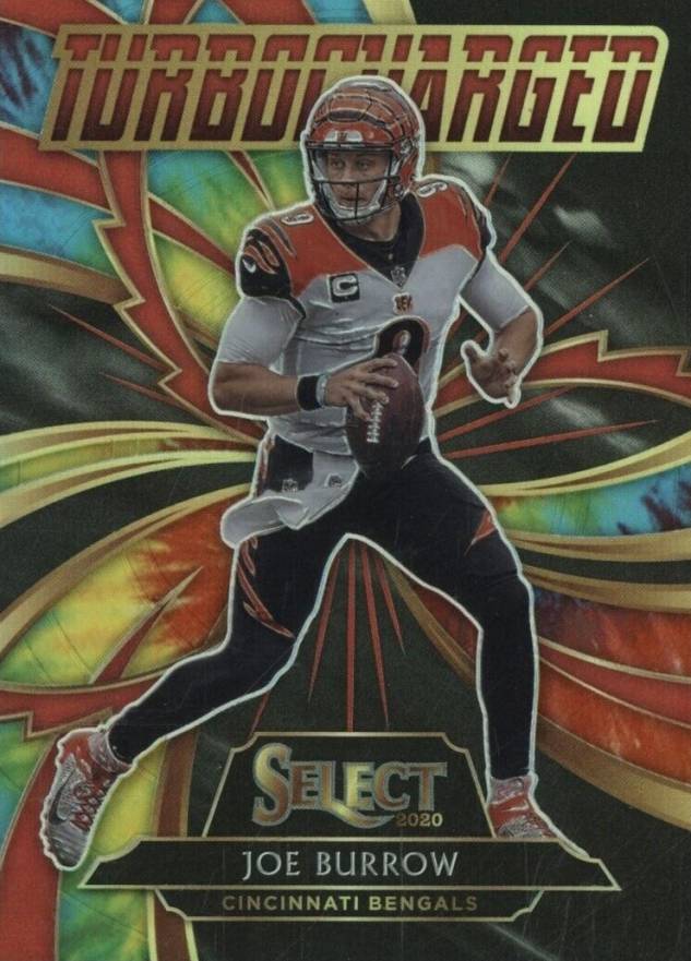 2020 Panini Select Turbocharged Joe Burrow #T20 Football Card