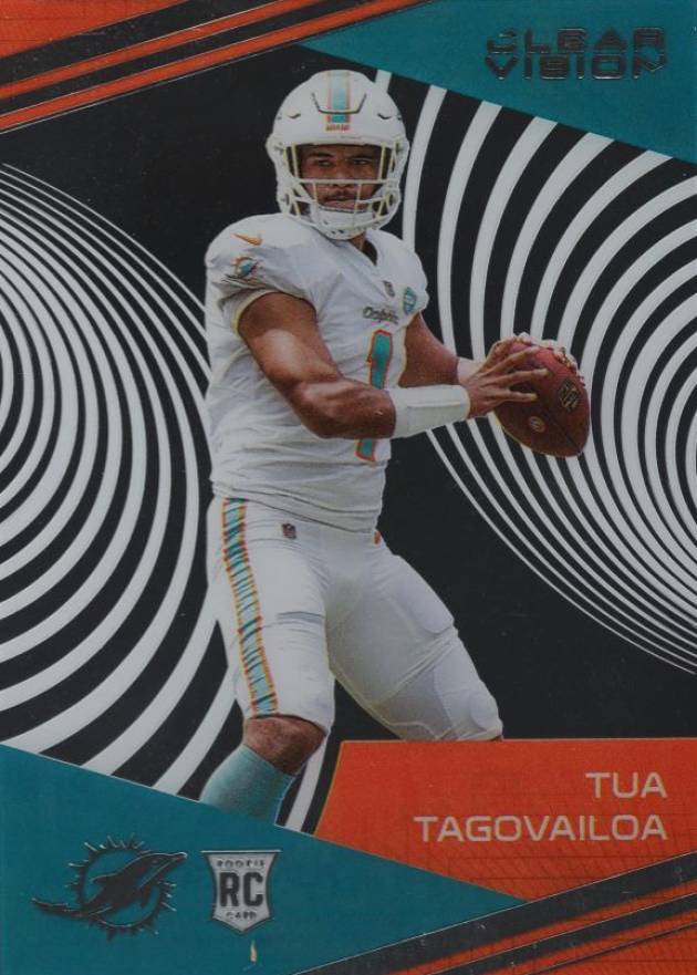 2020 Panini Chronicles Clear Vision Rookies Tua Tagovailoa #CV2 Football Card