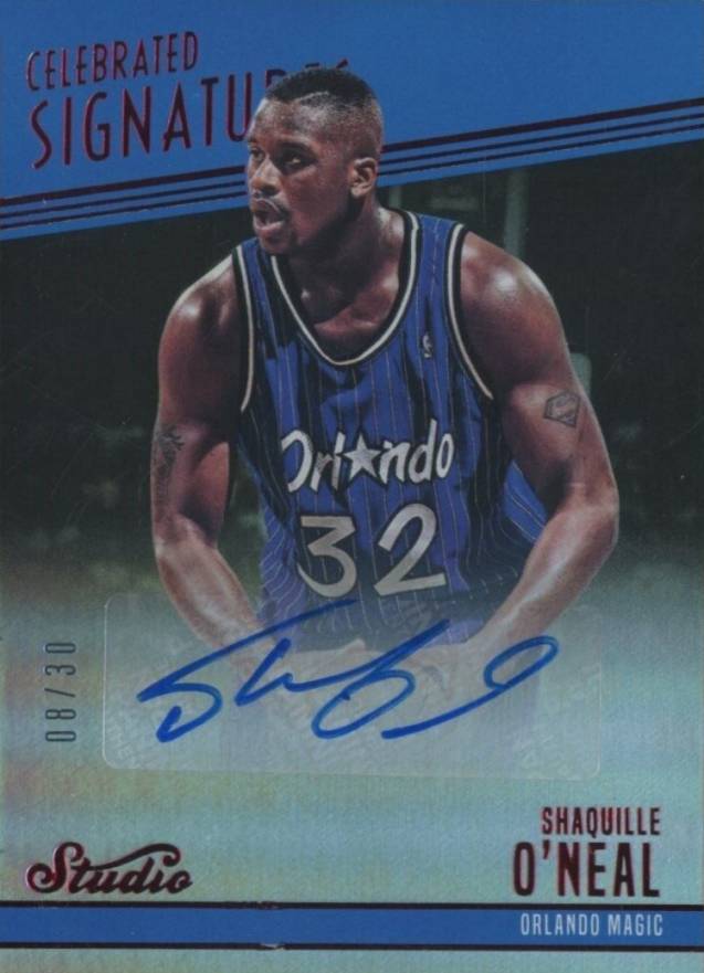 2016 Panin Studio Celebrated Signatures Shaquille O'Neal #8 Basketball Card