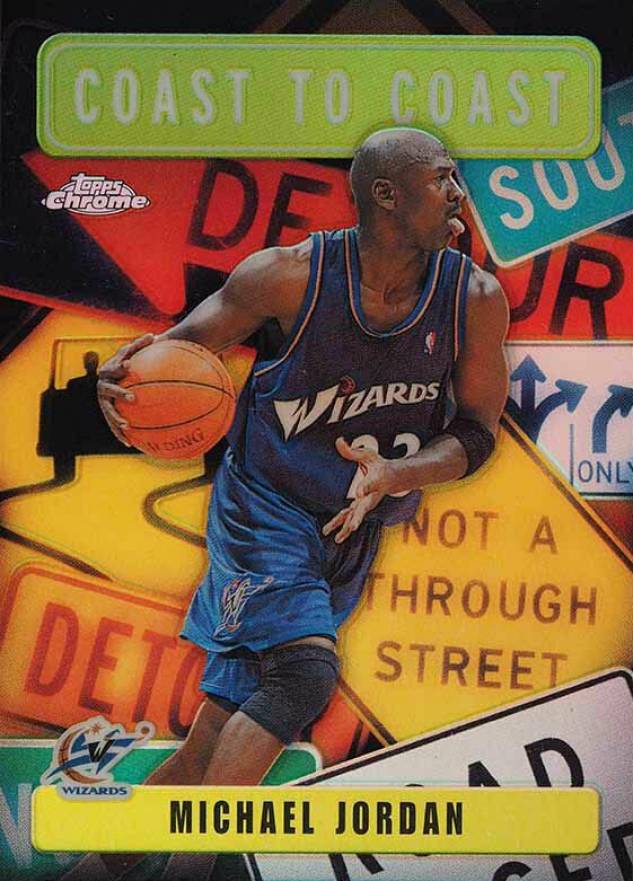 2002 Topps Chrome Coast to Coast Michael Jordan #CC8 Basketball Card