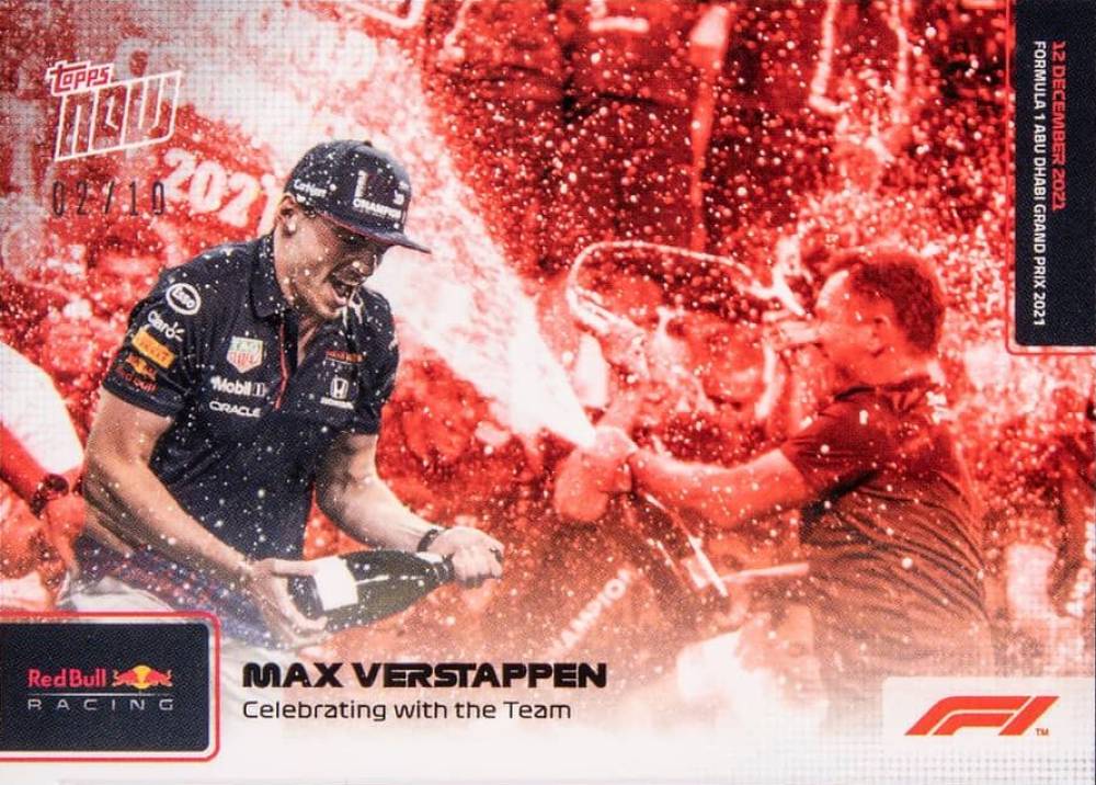 2021 Topps Now Formula 1 Max Verstappen #83 Other Sports Card