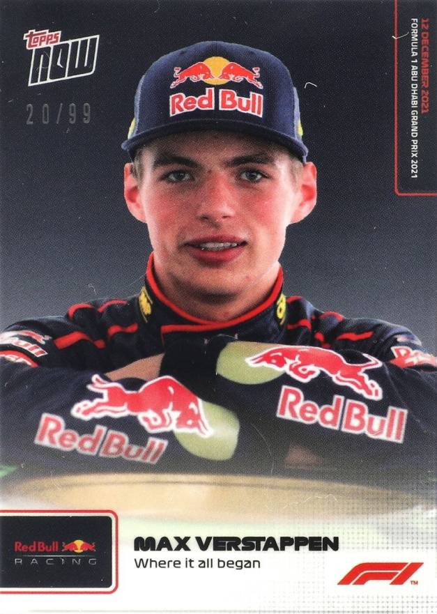 2021 Topps Now Formula 1 Max Verstappen #84 Other Sports Card