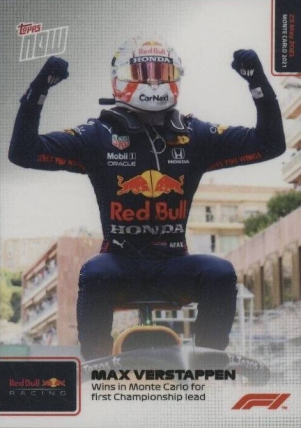 2021 Topps Now Formula 1 Max Verstappen #10 Other Sports Card