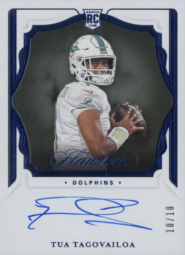 2020 Panini Flawless Rookie Shadow Signatures Tua Tagovailoa #RSSTTA Football Card