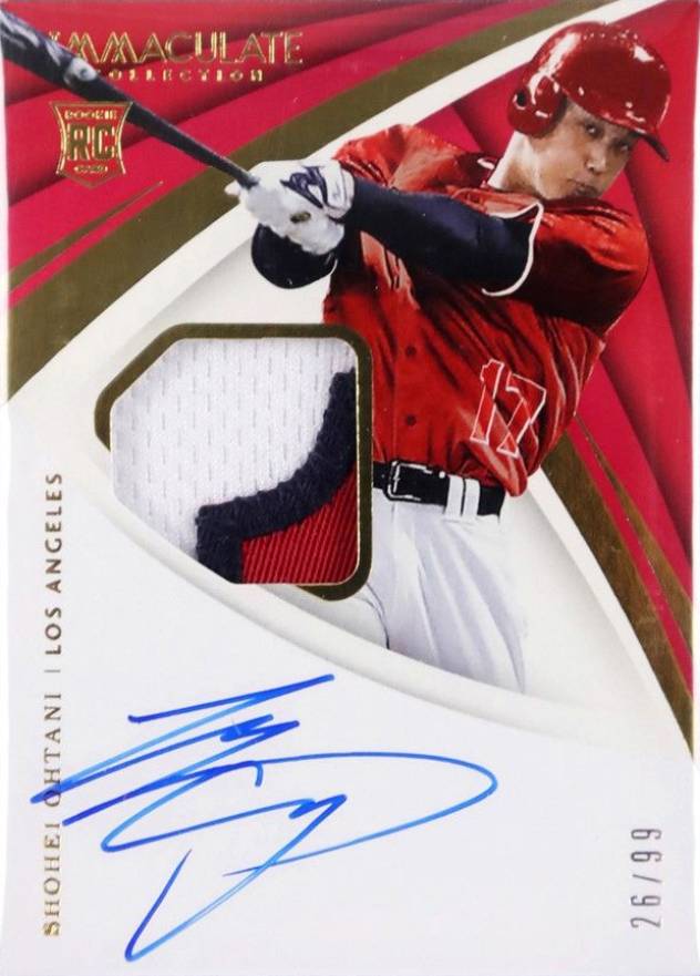 2018 Panini Immaculate Shohei Ohtani #37 Baseball Card