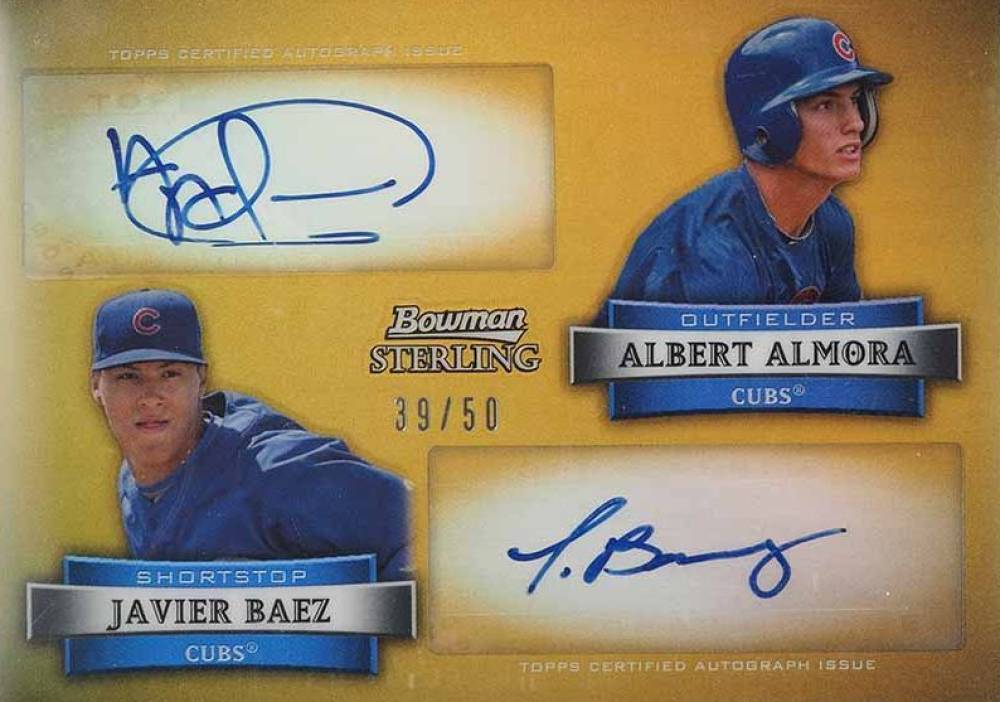 2012 Bowman Sterling Dual Autographs Albert Almora/Javier Baez #DA-AB Baseball Card