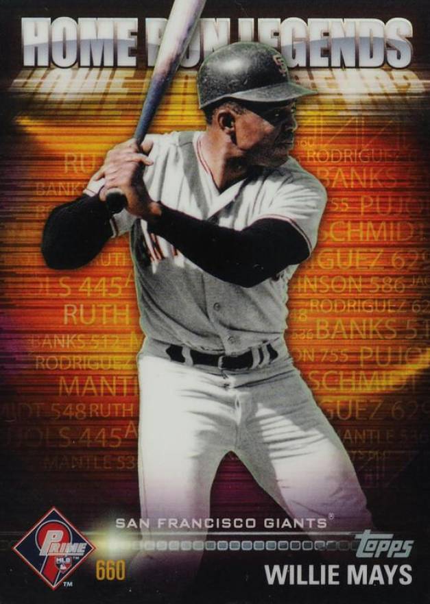 2012 Topps Prime 9 Home Run Legends Willie Mays #HRL-3 Baseball Card