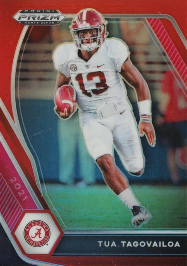 2021 Panini Prizm Draft Picks Tua Tagovailoa #21 Football Card