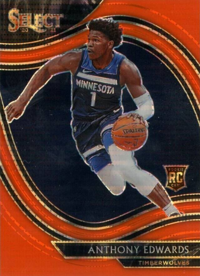 2020 Panini Select Anthony Edwards #300 Basketball Card