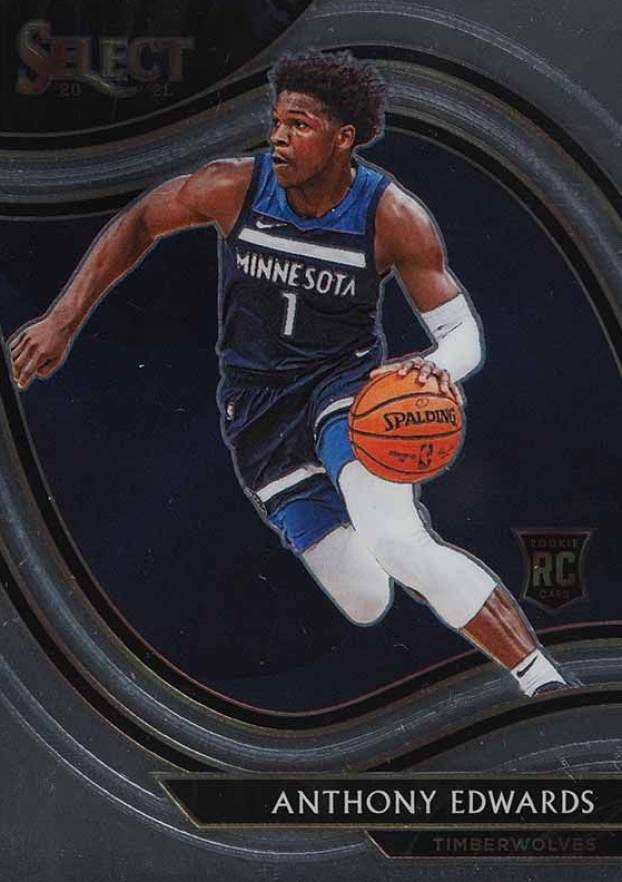 2020 Panini Select Anthony Edwards #300 Basketball Card