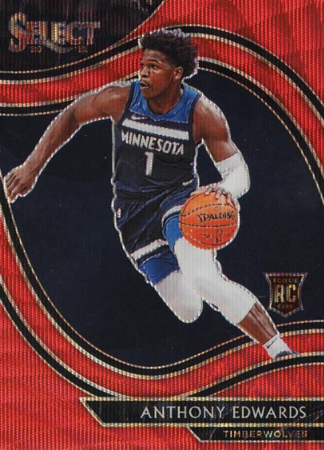 2020 Panini Select Anthony Edwards #300 Basketball Card