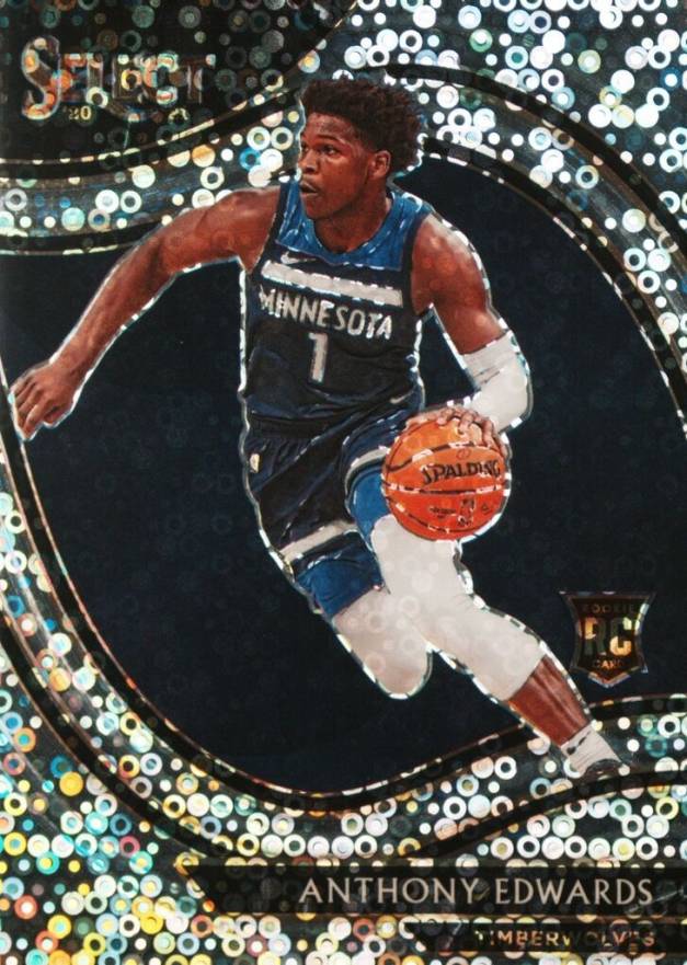 2020 Panini Select Anthony Edwards #300 Basketball Card