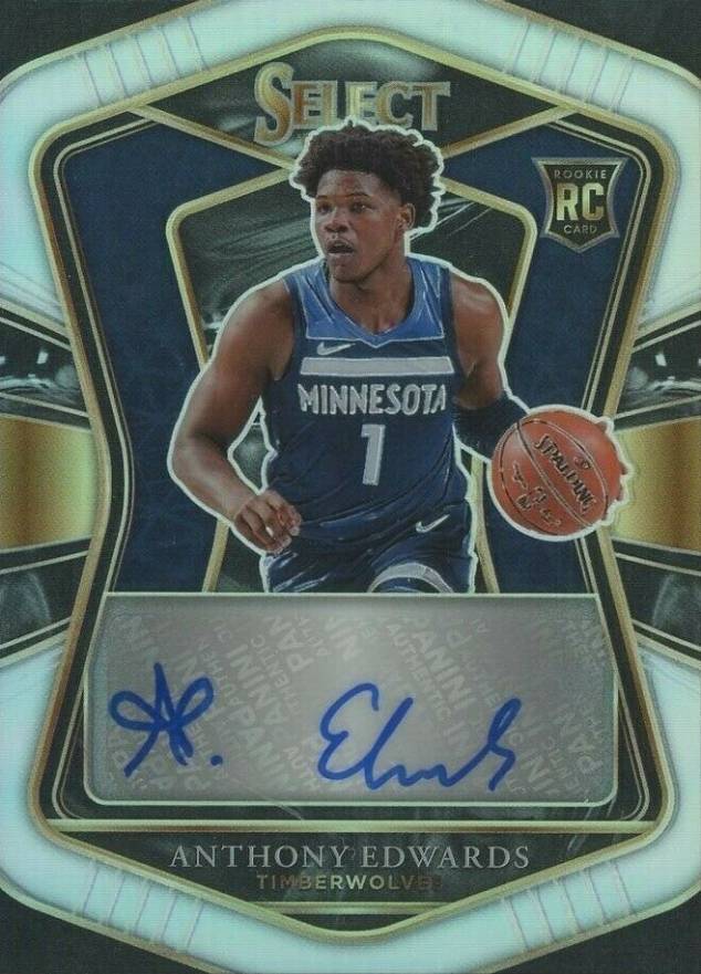 2020  Panini Select Rookie Signatures Anthony Edwards #RSEDW Basketball Card