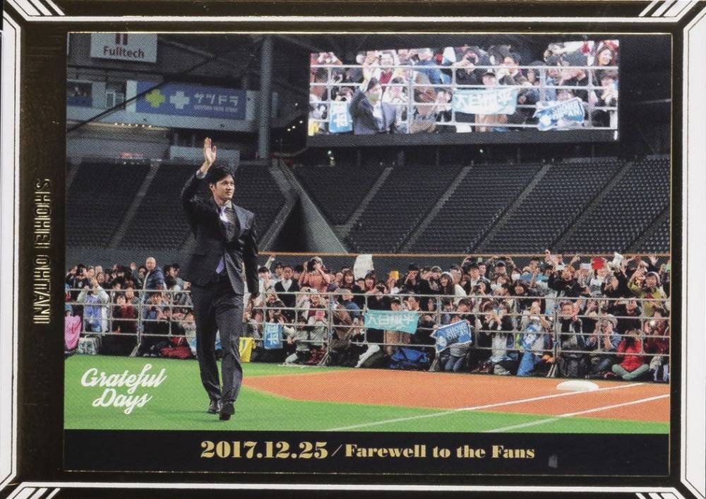 2018 BBM Grateful Days Shohei Ohtani #18 Baseball Card