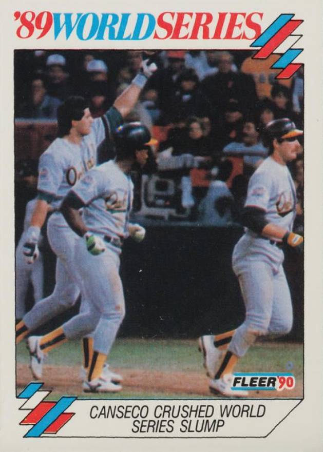 1990 Fleer World Series Jose Canseco #5 Baseball Card