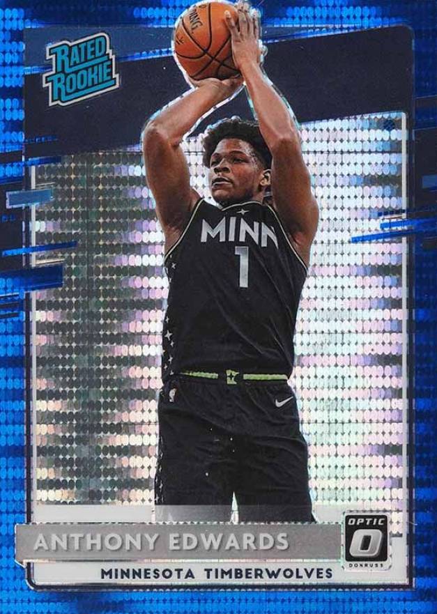 2020 Panini Donruss Optic Anthony Edwards #151 Basketball Card