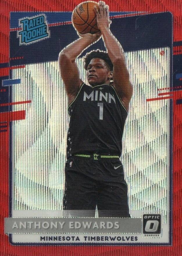 2020 Panini Donruss Optic Anthony Edwards #151 Basketball Card