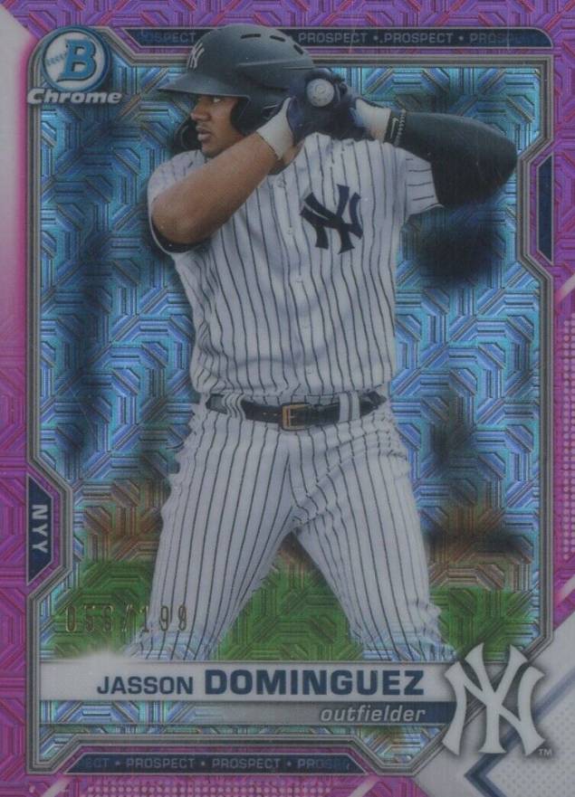 2021 Bowman Chrome Mega Box Jasson Dominguez #213 Baseball Card