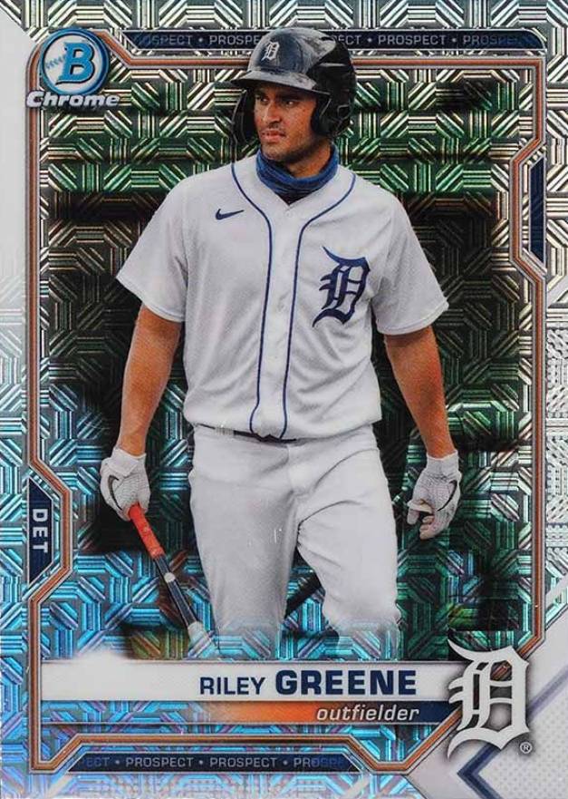 2021 Bowman Chrome Mega Box Riley Greene #188 Baseball Card