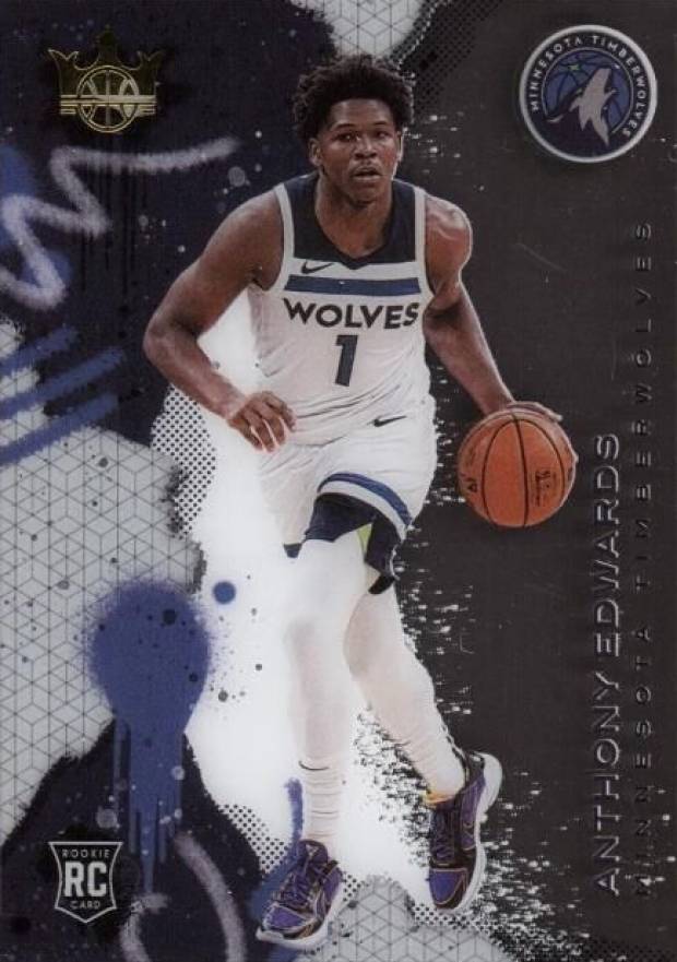 2020 Panini Court Kings Acetate Rookies Anthony Edwards #4 Basketball Card