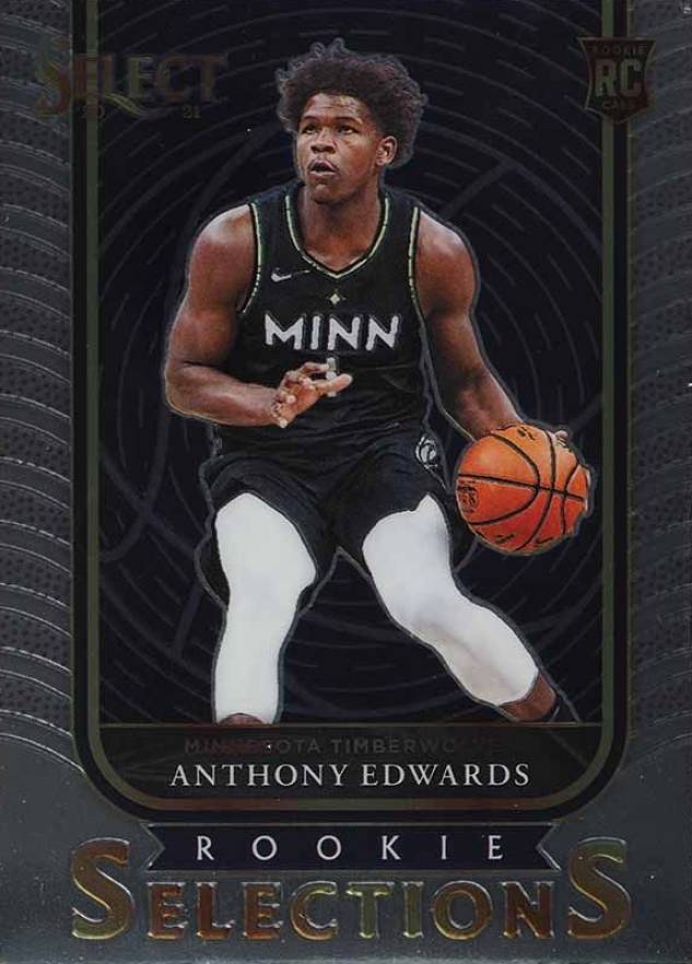 2020 Panini Select Rookie Selections Anthony Edwards #5 Basketball Card