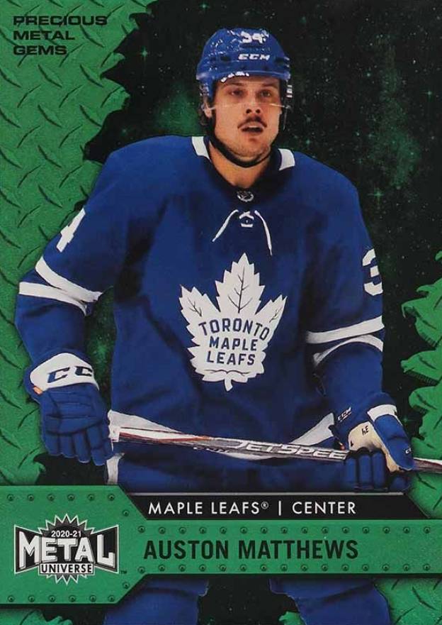 2020 Skybox Metal Universe Auston Matthews #34 Hockey Card