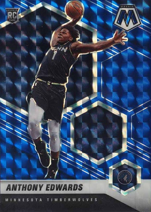 2020  Panini Mosaic Anthony Edwards #201 Basketball Card