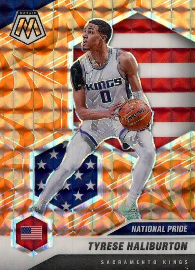 2020  Panini Mosaic Tyrese Haliburton #258 Basketball Card