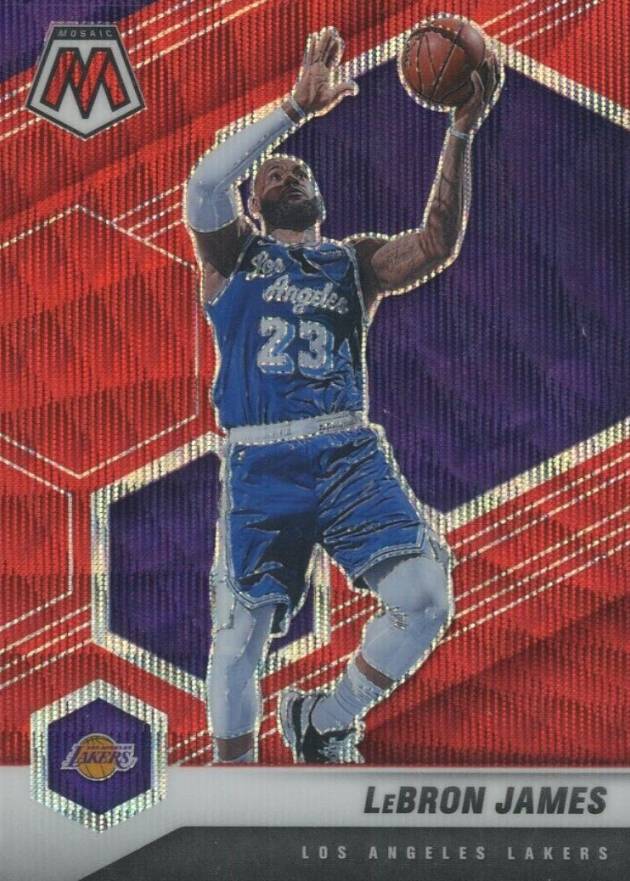 2020  Panini Mosaic LeBron James #81 Basketball Card