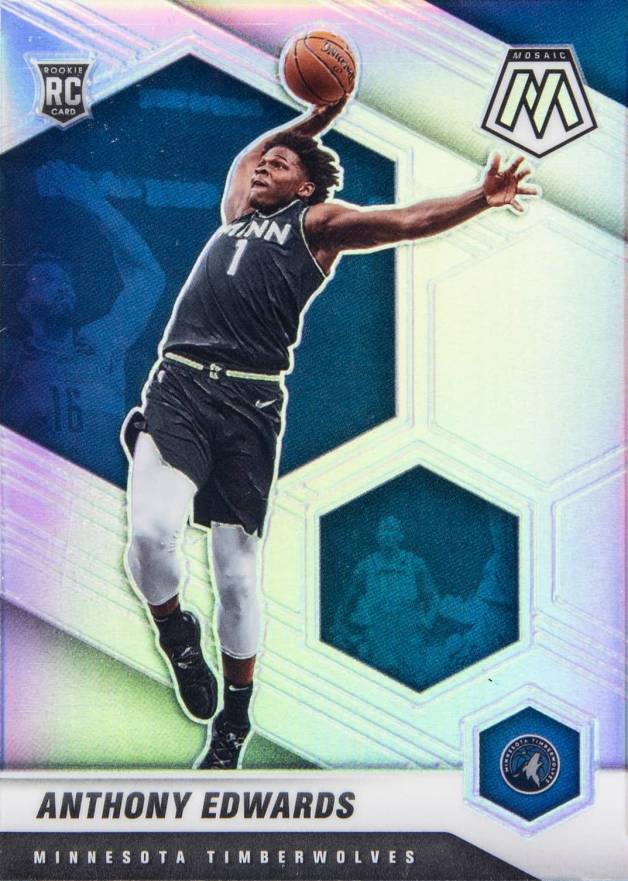 2020  Panini Mosaic Anthony Edwards #201 Basketball Card