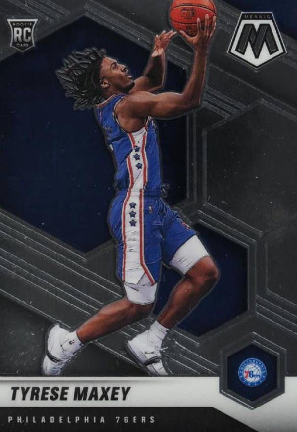 2020  Panini Mosaic Tyrese Maxey #203 Basketball Card