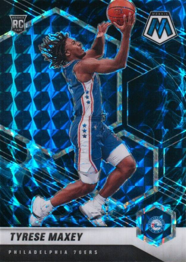 2020  Panini Mosaic Tyrese Maxey #203 Basketball Card