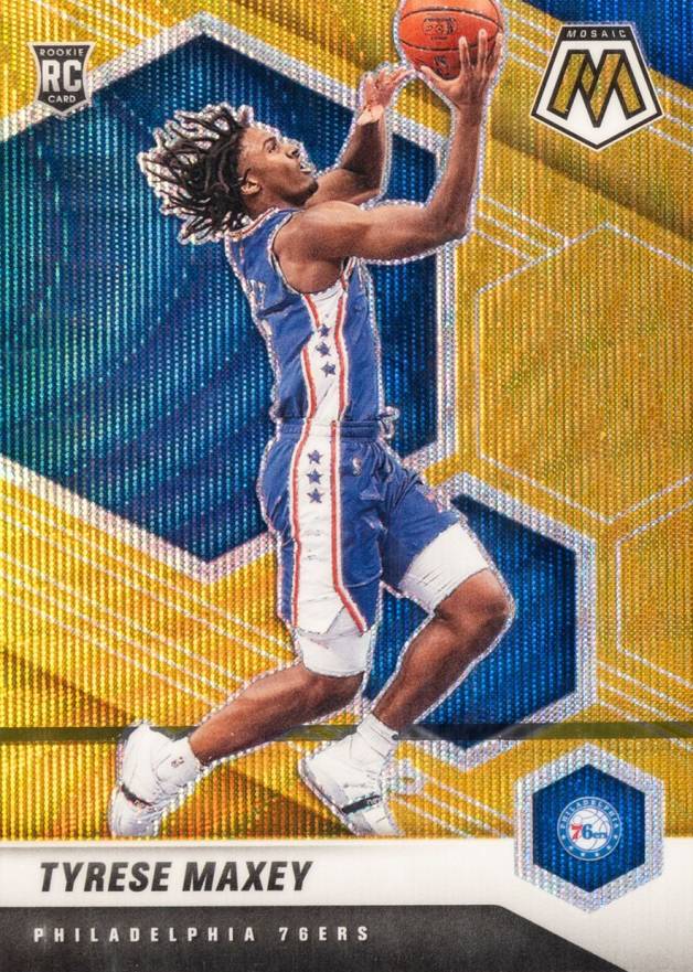 2020  Panini Mosaic Tyrese Maxey #203 Basketball Card