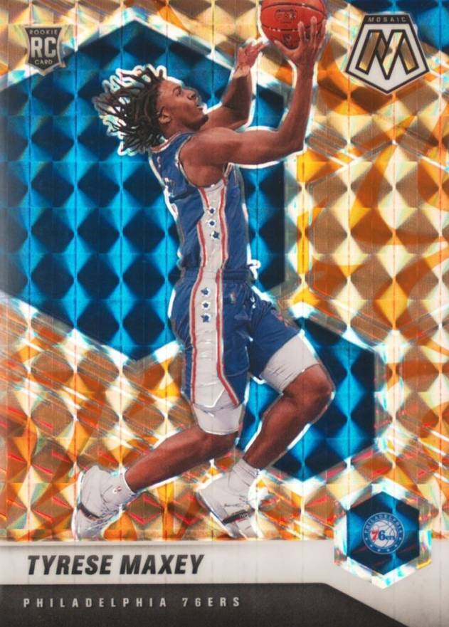 2020  Panini Mosaic Tyrese Maxey #203 Basketball Card