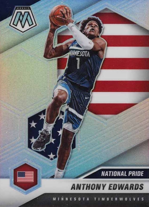 2020  Panini Mosaic Anthony Edwards #252 Basketball Card