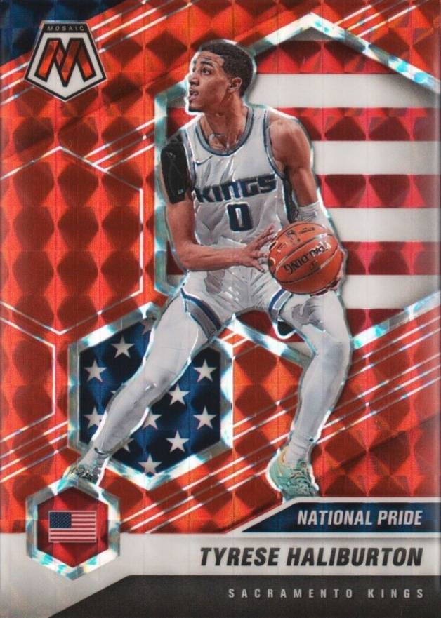 2020  Panini Mosaic Tyrese Haliburton #258 Basketball Card