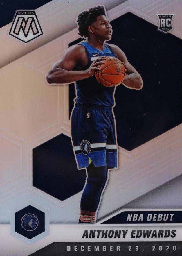 2020  Panini Mosaic Anthony Edwards #261 Basketball Card