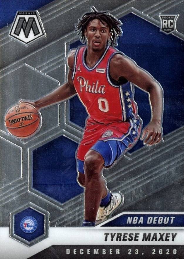 2020  Panini Mosaic Tyrese Maxey #263 Basketball Card