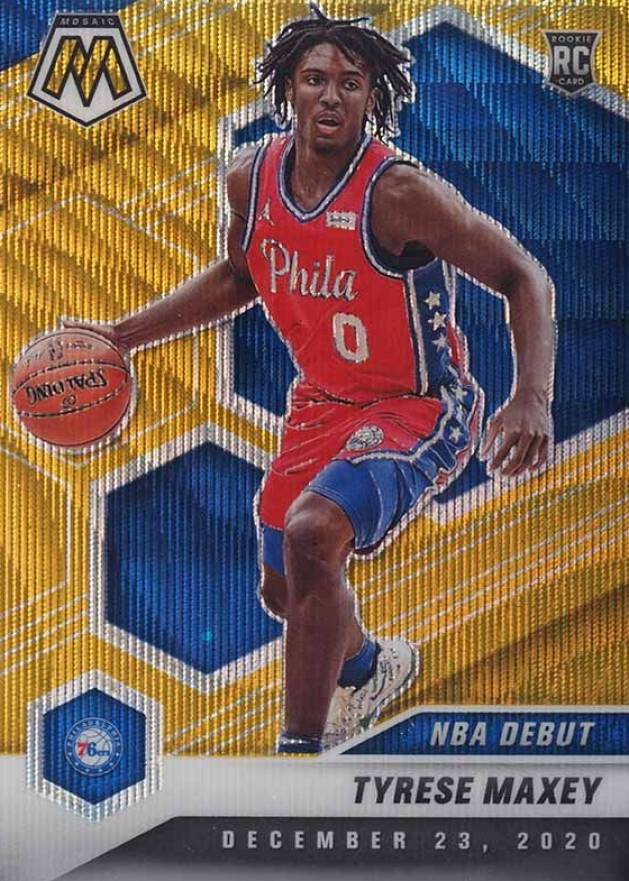 2020  Panini Mosaic Tyrese Maxey #263 Basketball Card