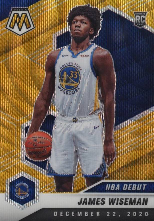 2020  Panini Mosaic James Wiseman #266 Basketball Card