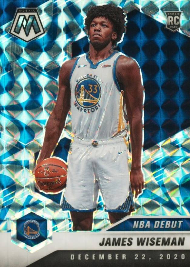 2020  Panini Mosaic James Wiseman #266 Basketball Card