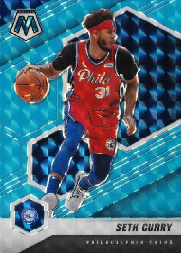 2020  Panini Mosaic Seth Curry #97 Basketball Card