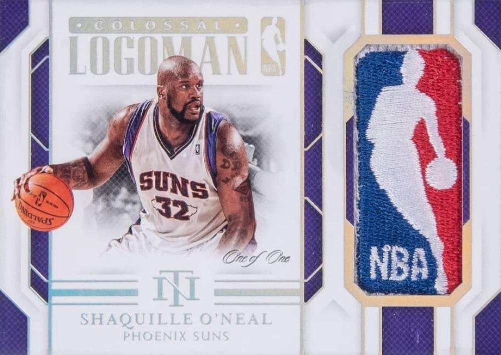 2018 Panini National Treasures Colossal Logoman 1/1 Shaquille O'Neal #CLSON Basketball Card