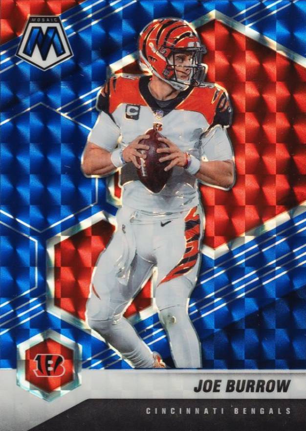 2021 Panini Mosaic Joe Burrow #47 Football Card