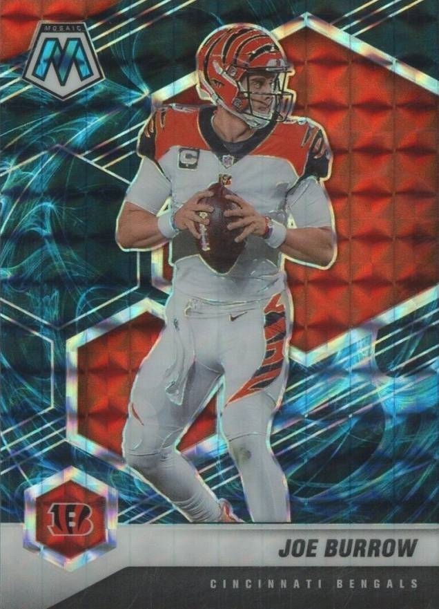 2021 Panini Mosaic Joe Burrow #47 Football Card