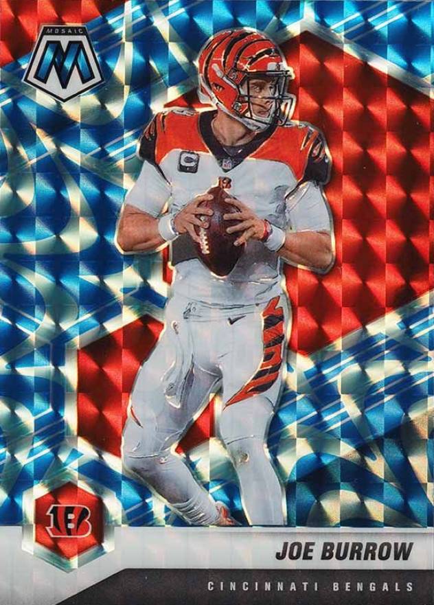 2021 Panini Mosaic Joe Burrow #47 Football Card